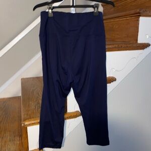 Navy Blue Women's Leggings Size XLARGE